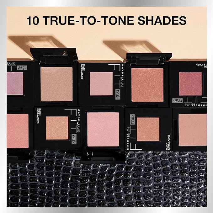 Maybelline Fit Me Blush, Lightweight, Smooth, Blendable, Long-lasting All-Day Face Enhancing Makeup Color, Peach, 1 Count