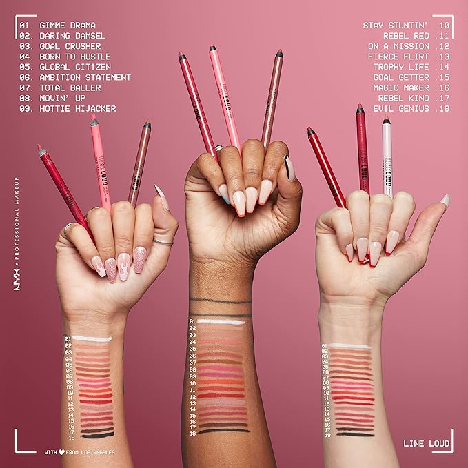 NYX PROFESSIONAL MAKEUP Line Loud Lip Liner, Longwear Longwear