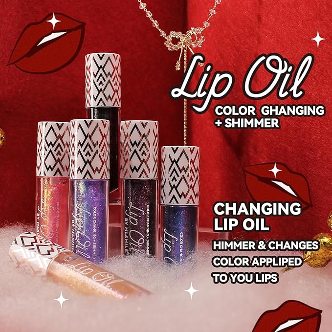 3Pcs Boss Up Color Changing Lip Oil, Shimmering Lip