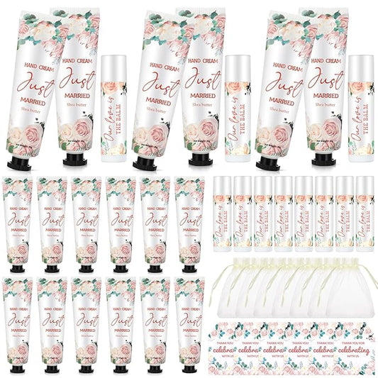 25 Set Wedding Lip Balms and Wedding(Floral)