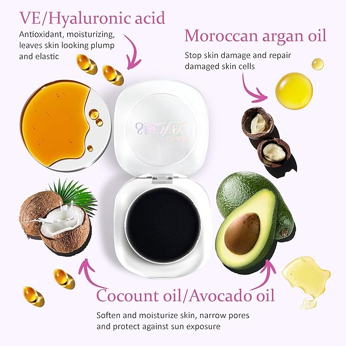 Color Changing Blush Black Cream Blush for Cheeks Raspberry Color