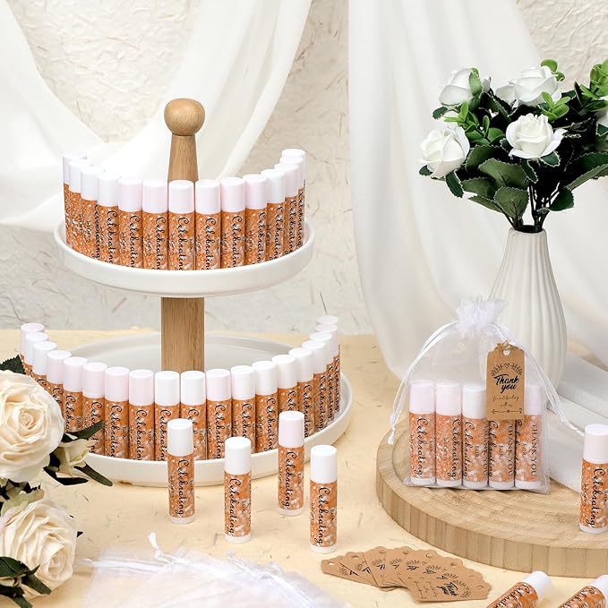 50 Set Wedding Party Lip Balm Bags