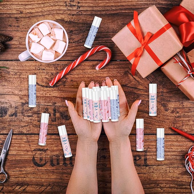 60 Pcs Nurse Appreciation Lip Balms Flavor