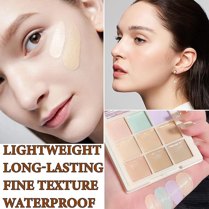 9 Colors Correcting Concealer Contour Palette,Concealer Cream Contour