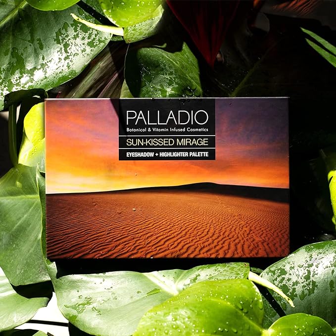 Palladio Sun-Kissed Mirage Eyeshadow Highlighter Palette, Warm Flawless