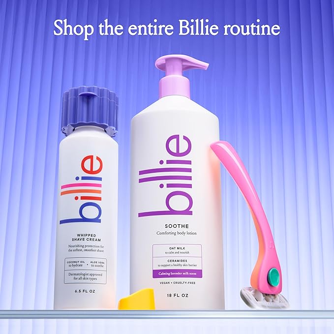 Billie Soothe Comforting Body Lotion, Oat Milk + Ceramides, 18oz