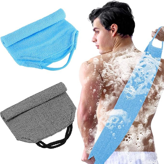 2pcs exfoliating back scrubber nylon