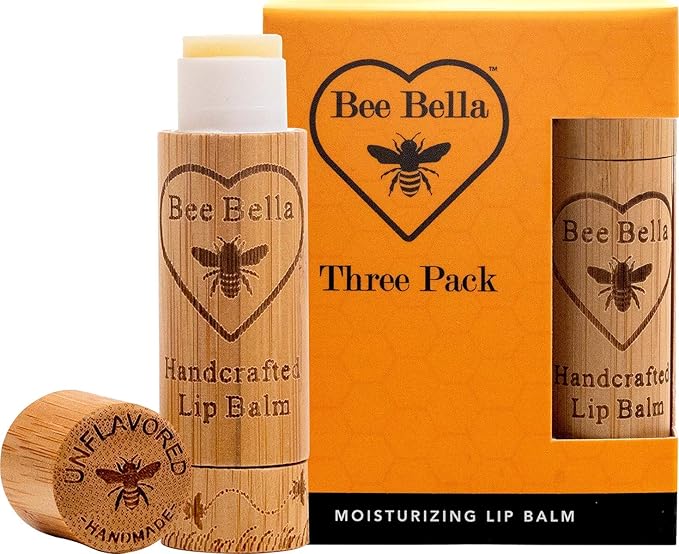 Bee Bella Lip Balm, Unscented (Unflavored), Organic
