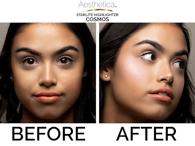 Aesthetica Starlite Highlighter - Metallic Shimmer Highlighting Makeup