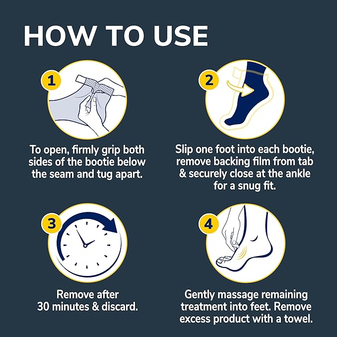 Dr. Scholl's® Tired, Achy Feet Soothing & Reviving Foot Mask, 3 Pair, Warming Booties