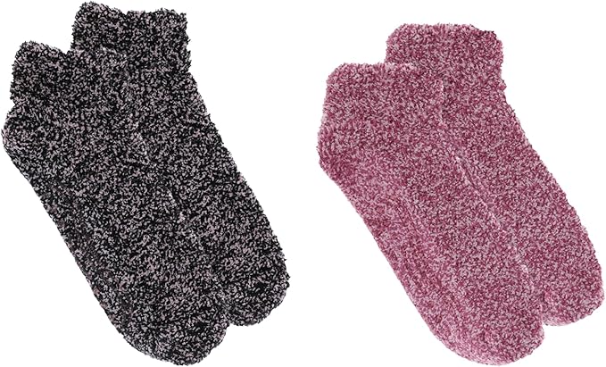Dr. Scholl's Women's Low Cut Soothing Spa Socks-Lavender & Vitamin E Infused-2 & 3 Pairs-Bottom Grippers