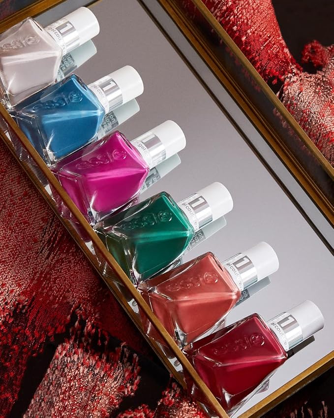 essie gel couture, Long-Lasting Nail Polish, 8-free Vegan, Fashion Freedom, Gray, Tassel Free, 0.46 fl oz