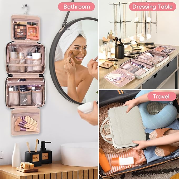 Travel toiletry bag for women,
