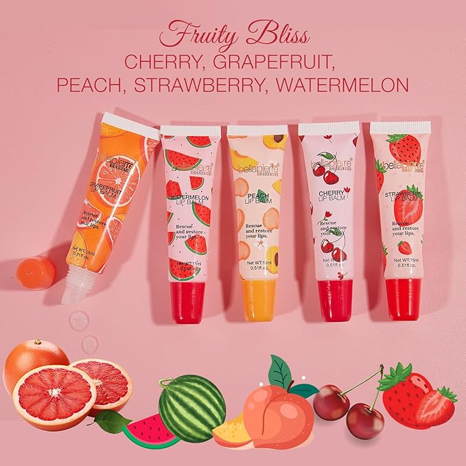 bellapierre Cosmetics 5-Piece Natural Lip Balm Collection