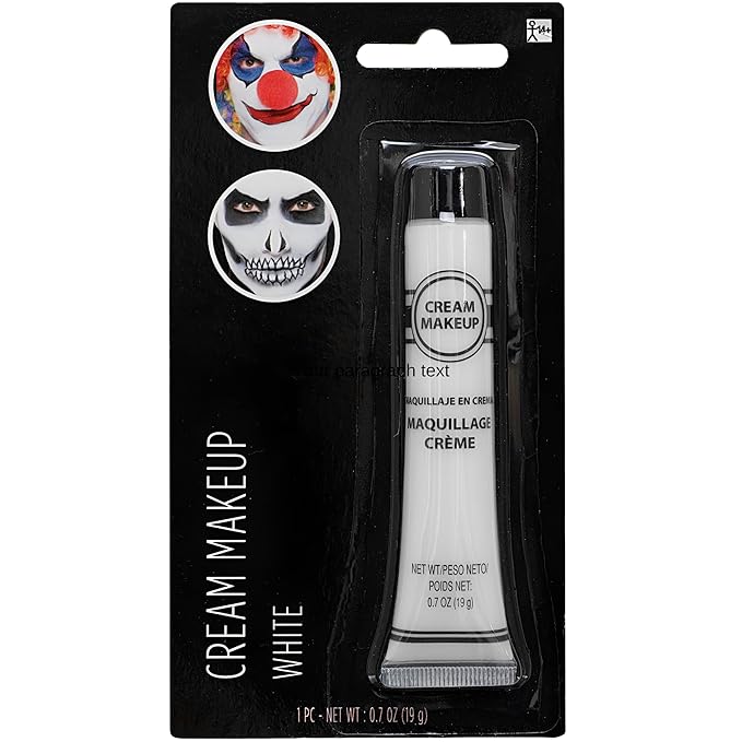 White Cream Makeup Costume Accessory - 0.7 Oz, 0.7 Oz