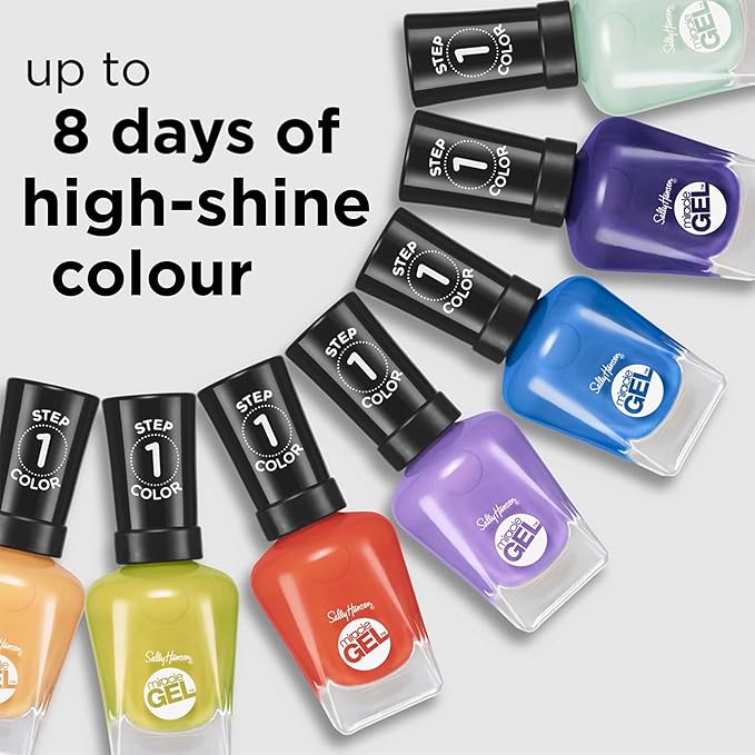 Sally Hansen Miracle Gel™, Street Flair, Long Lasting, Gel-Like Formula, No UV Lamp Needed, Purple Nail Polish