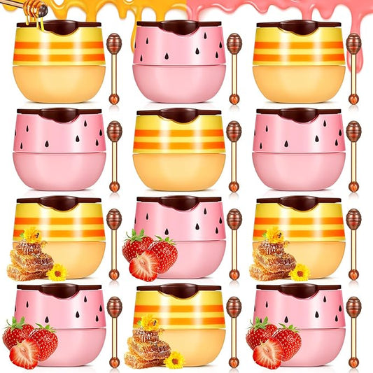 12 Pcs Bee Lip Balm Honey