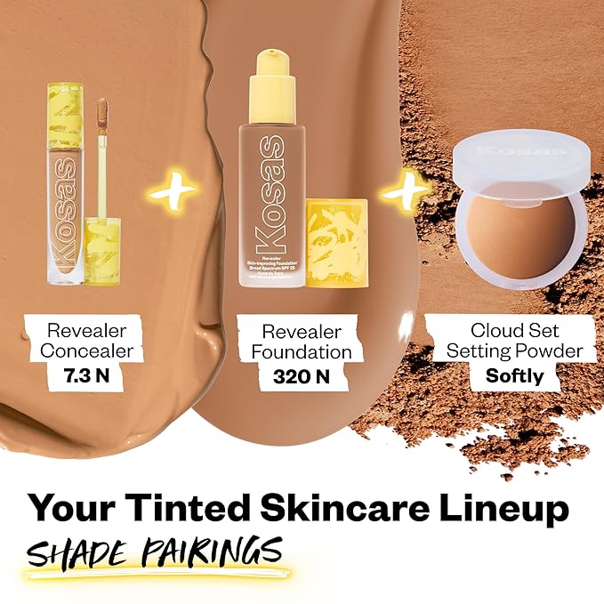 Kosas Revealer Concealer - Medium Coverage Makeup with 7.3 N)