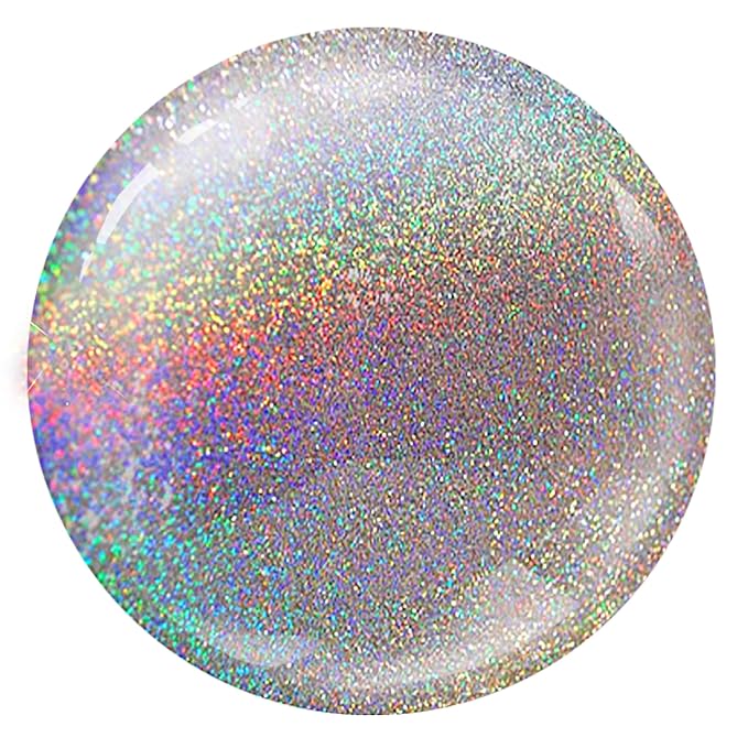 Pacifica Natural Nail Polish – Plant Magic Glitter Rainbow Base - Plant Based, Non-Toxic & Clinically Tested - Long Lasting, Glossy, Chip-Resistant, Clean Beauty, Dermatologist Approved, Rainbow Gloss