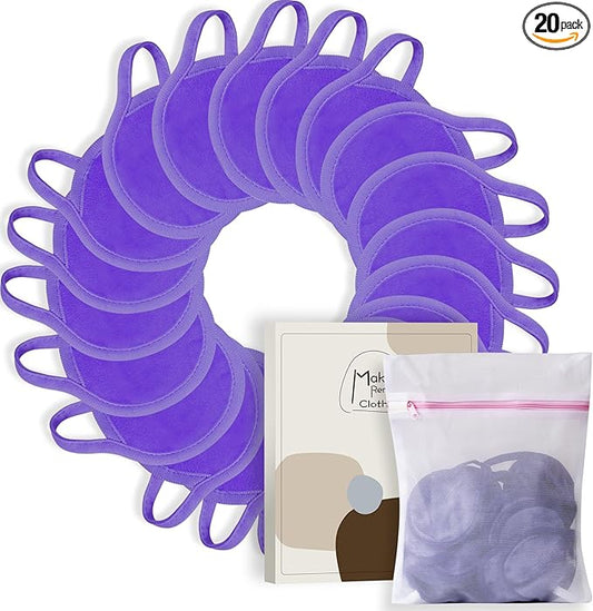 20 packs reusable makeup remover