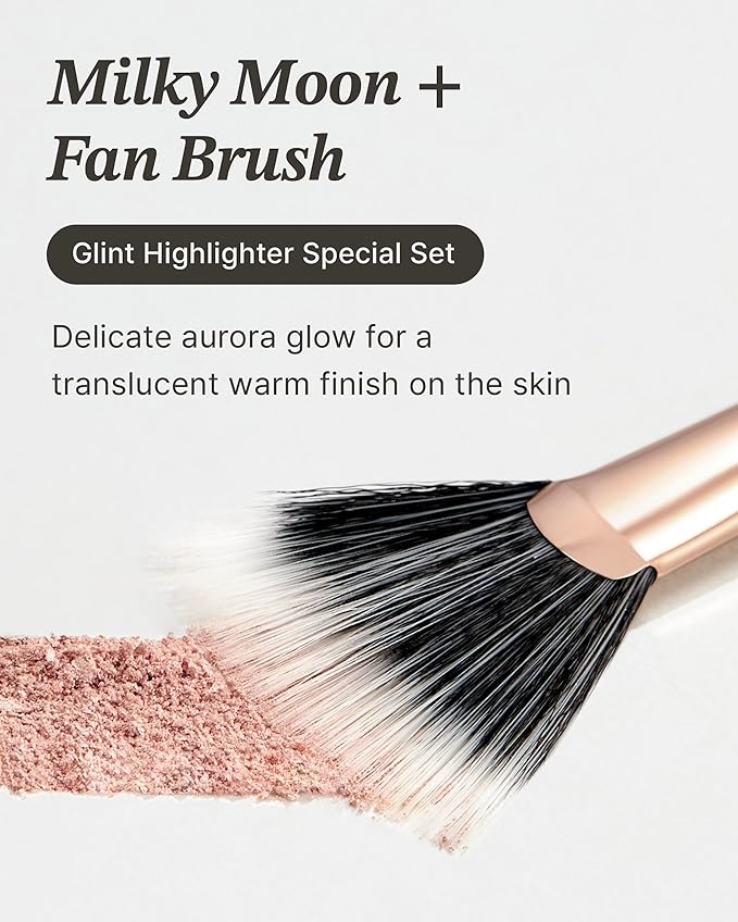 Glint Highlighter Special Set (Milky Moon(Set), 0.08oz + 0.08oz