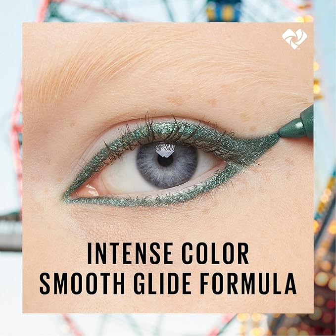 MAYBELLINE New York Tattoo Studio Long-Lasting Sharpenable Eyeliner Pencil, Glide on Smooth Gel Pigments with 36 Hour Wear, Waterproof Arctic Skies 0.04 oz