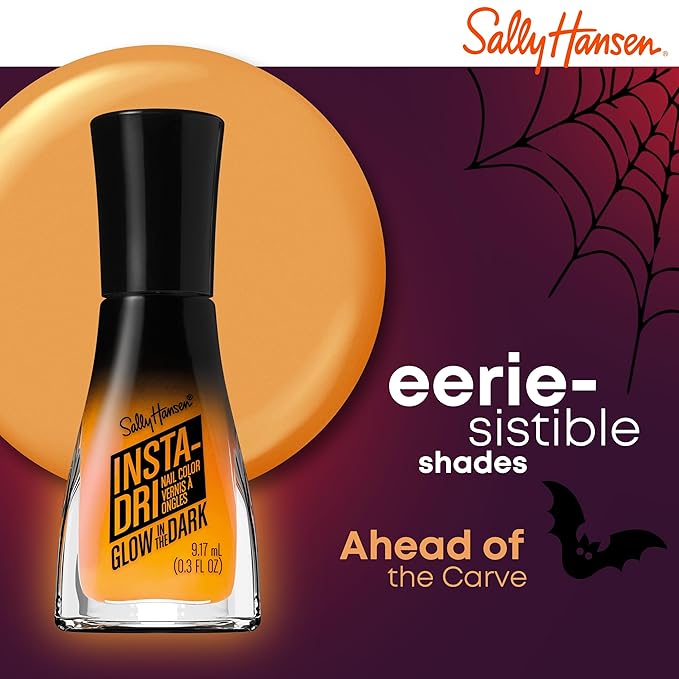 Sally Hansen Insta-Dri Nail Polish - Glow in the Dark Collection, Ahead of the Carve - 0.31 fl oz
