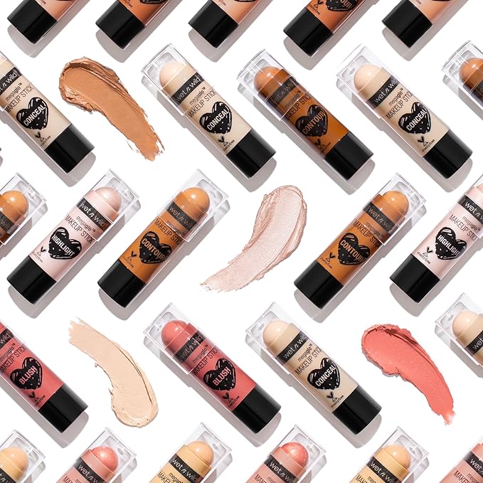 wet n wild MegaGlo Makeup Stick, Buildable Color, Versatile Use, Cruelty-Free & Vegan - Glitzed Spell