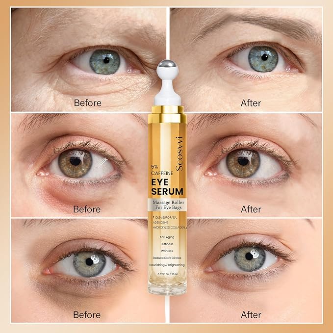 Caffeine eye serum for dark