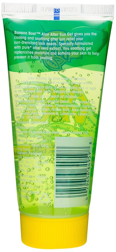 Banana Boat Soothing After Sun Gel With Aloe Vera - Soothes, Cools & Replenishes - TRAVEL SIZE - 3oz (Pack of 6)