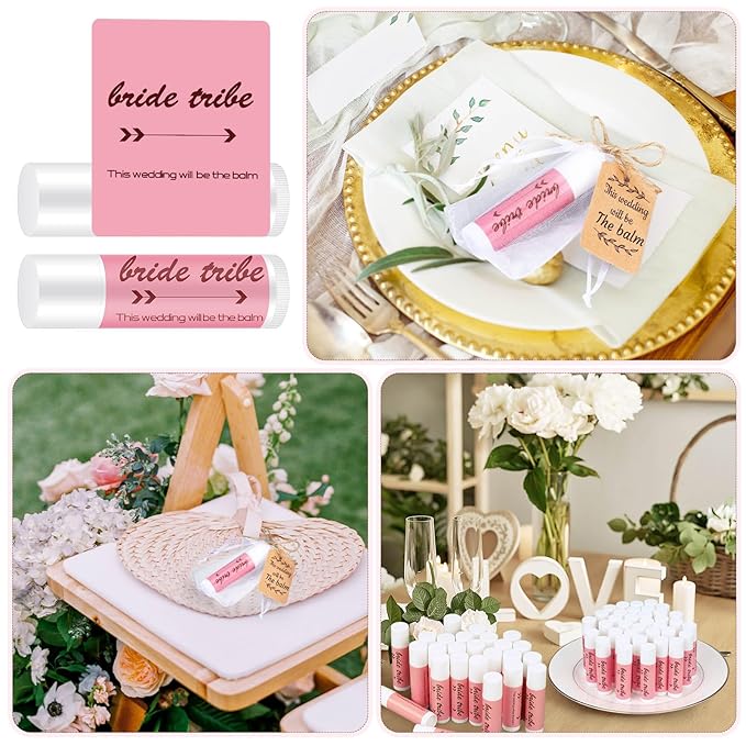 50 Set Bridal Shower Lip Balm Supplies