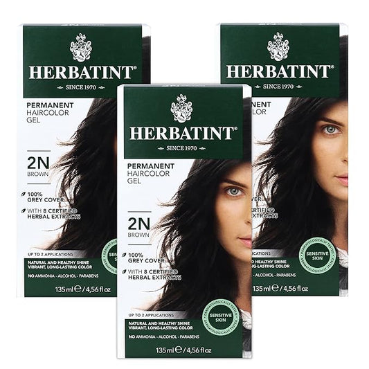 Herbatint Permanent Haircolor Gel, 2N