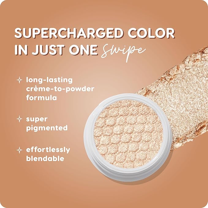 ColourPop Super Shock Shadow - High-Pigment, Crème-Powder Eye Makeup - Single Glitter Eyeshadow with Zero Fallout and Unique Bouncy Texture - Soft Golden Ivory Eyeshadow - Sunrise Hike (0.07 oz)