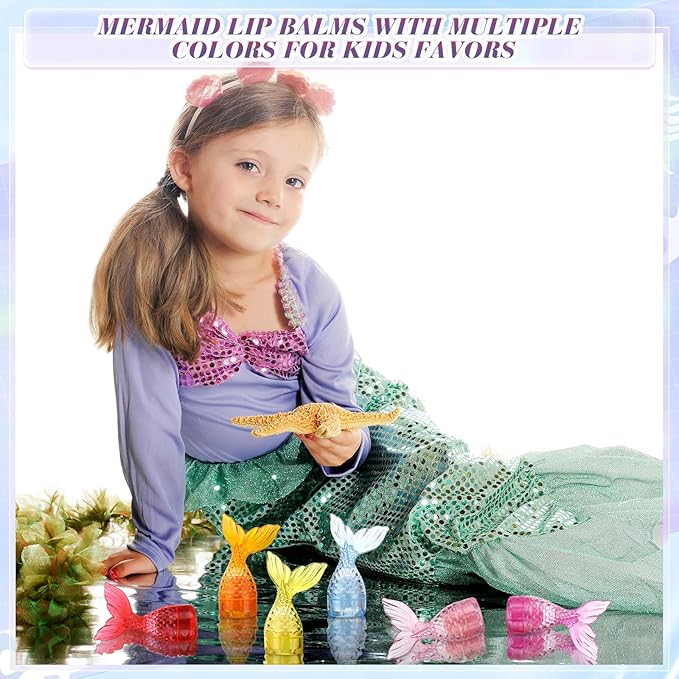 24 Pcs Mermaid Girl Birthday Party