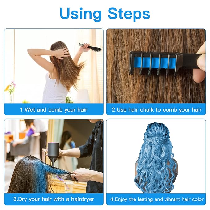 MSDADA New Hair Chalk Comb