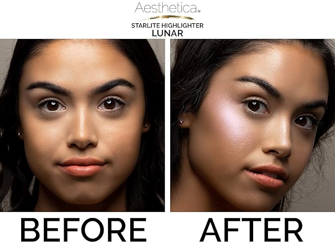 Aesthetica Starlite Highlighter - Metallic Shimmer Highlighting Makeup