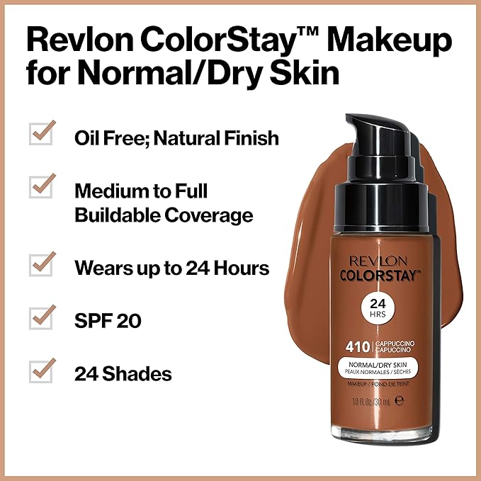 Revlon Liquid Foundation, ColorStay Face Makeup for Normal Fl Oz