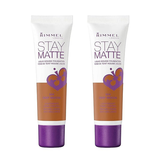 Rimmel, Stay Matte Foundation, Deep Mocha 2 Count of 1)