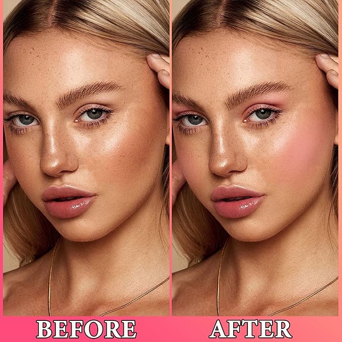 Matte Soft Liquid Blush,Waterproof Long Lasting Moisturizing Velvet Blushes Makeup（#01）