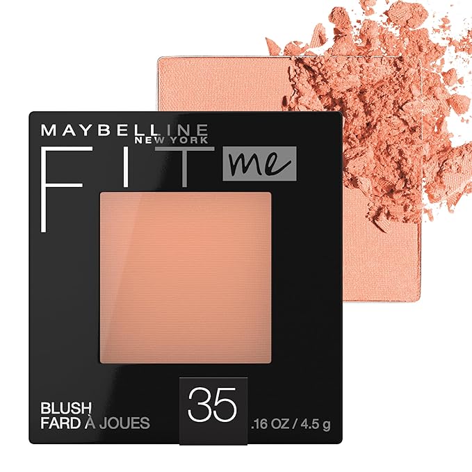 Maybelline Fit Me Blush, Lightweight, Smooth, Blendable, Long-lasting All-Day Face Enhancing Makeup Color, Coral, 1 Count