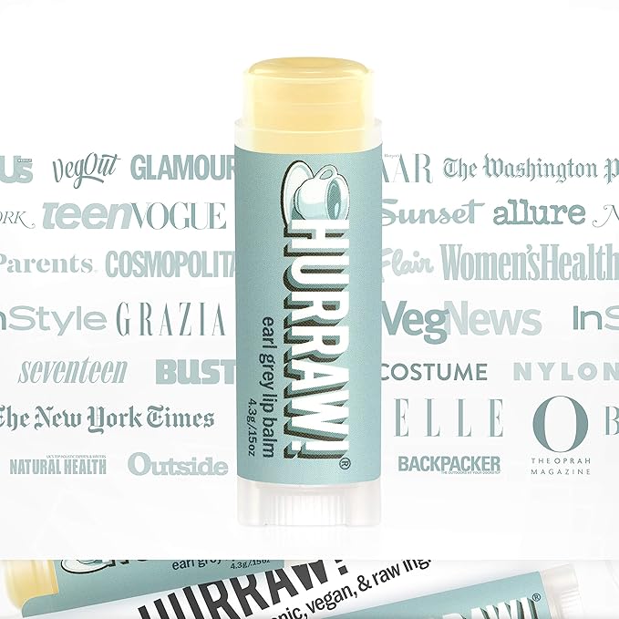 Hurraw! Earl Grey Lip Balm: Organic,