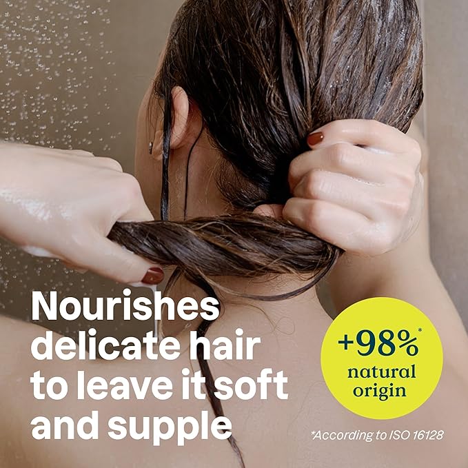 ATTITUDE Hair Conditioner for Sensitive Dry Scalp, Soothing Oat, Naturally Derived Ingredients, Dermatologically Tested, Vegan Detangler, Extra Gentle, Unscented, 8 Fl Oz