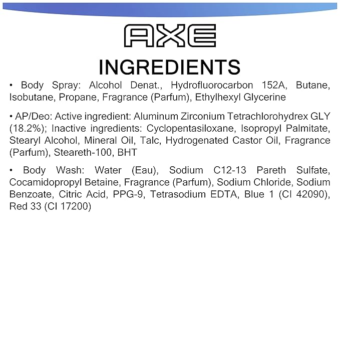 AXE Phoenix Holiday Gift Set With Body Spray, Antiperspirant & Deodorant Stick and Body Wash for Grooming 3 count