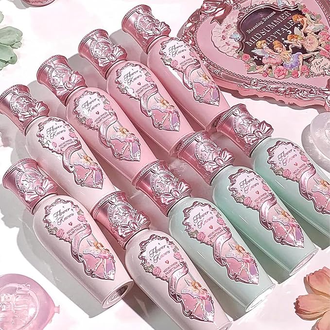 Flower Knows Midsummer Fairytales Lip Gloss-Glowy Moisturizing Coating Lip Lacquer-Hydrating Tinted Lip Oil for Girls&Women-Vegan & Cruelty Free-0.17Fl Oz(G06 Bluebell)