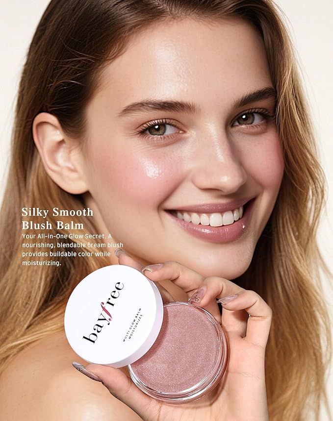 Multi Glow Balm, Cream Blush for Cheeks, Blush Balm Face Makeup, Radiant Finish, Hydrating, Creamy, Lightweight & Blendable Color, Face Makeup.63 Oz