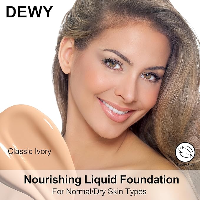 FV 2 Pack Hydrating Liquid Foundation Makeup, Waterproof