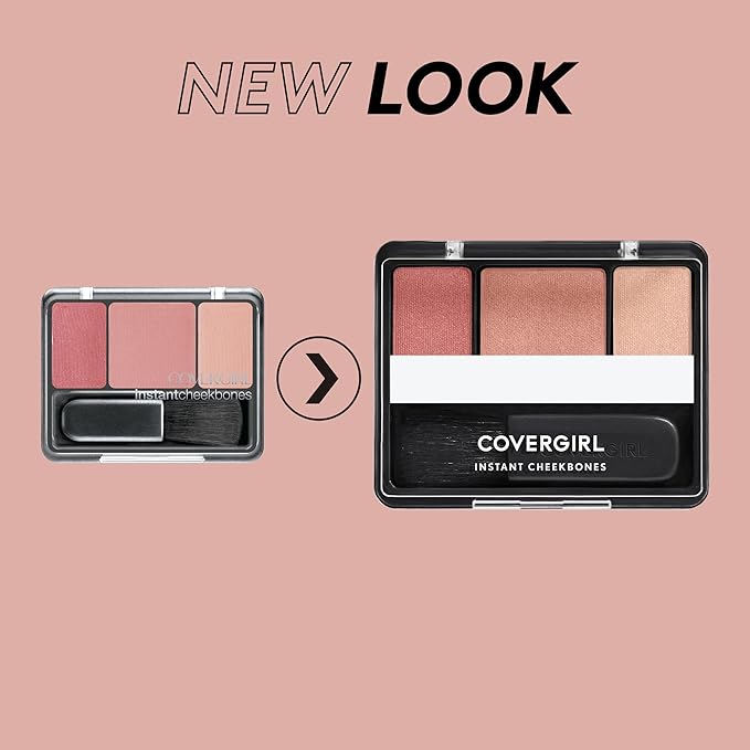 COVERGIRL Instant Cheekbones Contouring Blush Peach Perfection, Palette, of 2) 29 Oz