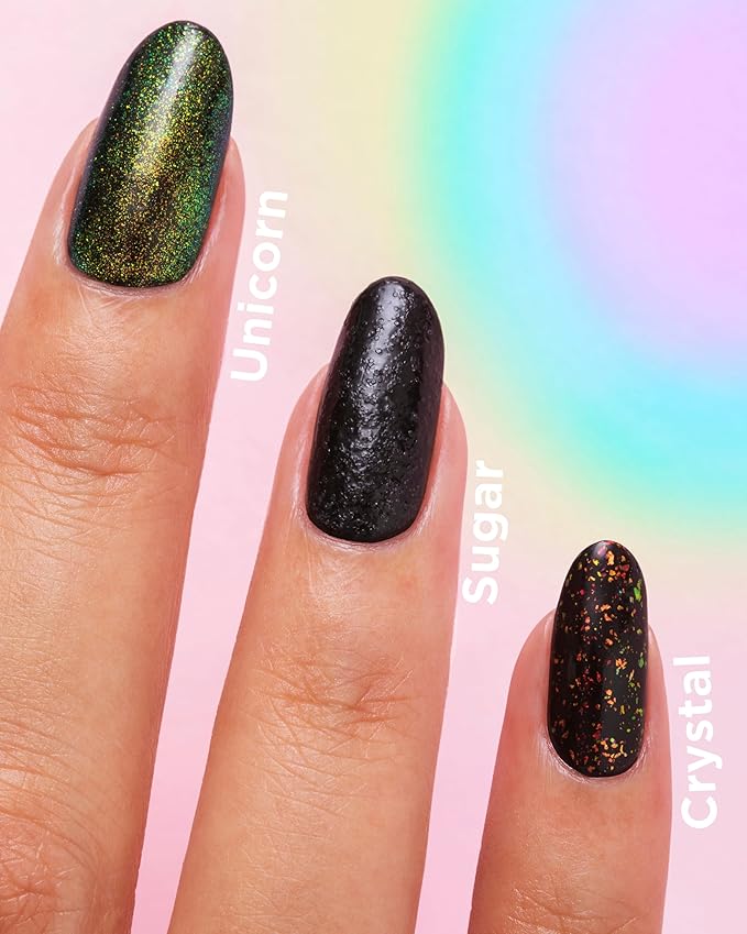 Sally Hansen Miracle Gel™, Unicorn Top Coat, Long Lasting, Gel-Like Formula, No UV Lamp Needed, Glitter Nail Polish