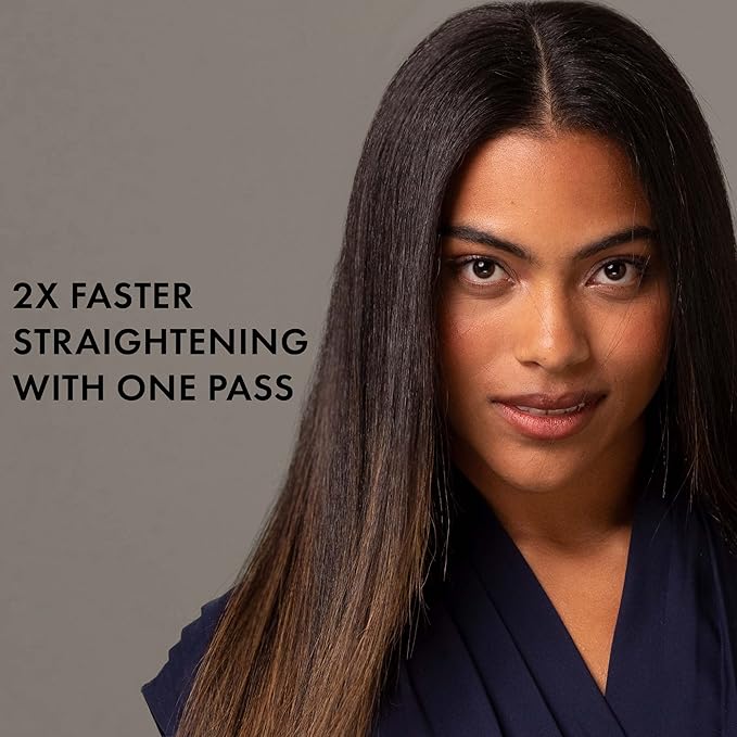 Hot Tools Pro Artist Black Gold Double Straight Dual Plate Hair Straightener | Faster Styling and Reduced Damage