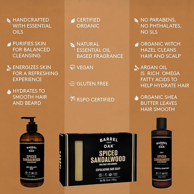 Barrel and Oak - Spiced Sandalwood Hydrating